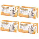 Kit Luva De Látex Talge Tam. M Com Pó - 4 Caixas Com 100 Unidades Cada