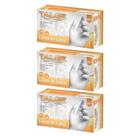 Kit Luva De Látex Talge Tam. PP Com Pó - 3 Caixas Com 100 Unidades Cada