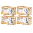Kit Luva De Látex Talge Tam. PP Com Pó - 4 Caixas Com 100 Unidades Cada
