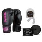 Kit Luva Estampada para Boxe Muay Thai Com Bandagem E Protetor Bucal - Fheras