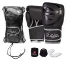 Kit luvas de Boxe Muay Thai Naja Black + Bandagem + Protetor Bucal Kit luvas de Boxe Muay Thai Naja Black + Bandagem + Protetor Bucal