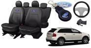Kit Luxo Couro Edge 2013-2014 + Capas, Volante e Chaveiro - Personalize Agora