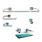 Kit Luxo lavabo Brilhante 5 peças Verde Kit Luxo lavabo Brilhante 5 peças Verde