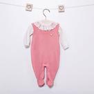 Kit Luxo Macacão + Body Plush Bebe Menina Paraiso Num 7925