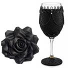 Kit Luxo Pomba Gira Taça Personalizada + Rosa de Cetim c/ presilha