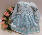 Kit Luxo Vestido + Bolero Paraiso Moda Bebe Menina Dig 8342