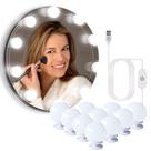 Kit Luz Camarim Led Autocolantes 3 Cores 10 Lâmpadas Kit Luz Camarim Led Autocolantes 3 Cores 10 Lâmpadas
