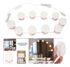 Kit Luz Camarim Maquiagem 10 Lâmpadas Leds Fotos