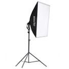Kit Luz Contínua Softbox 50 X 70 + Tripe 2m Estúdio Vídeo