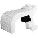 Kit Maca e Escada Para Massagem e Estética Corano Branco - LM DECOR