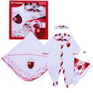 Kit Macacão Flamengo com Manta e Tiara Revedor Kit Macacão Flamengo com Manta e Tiara Revedor