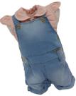 Kit Macacão Jardineira Jeans + Body Bebê Menina Enxoval 2487 Kit Macacão Jardineira Jeans + Body Bebê Menina Enxoval 2487