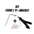Kit Macaco Joelho 600kg + Chave de Roda L 17mm ou19mm Kit Macaco Joelho 600kg + Chave de Roda L 17mm ou19mm