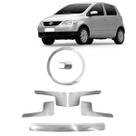 Kit Maçaneta + Aro Coifa Câmbio Fox 2003 2004 2005 4 Pts