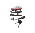 Kit maçaneta cilindro chaves passat até 83 preta canivete
