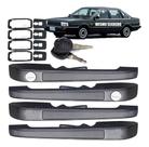 Kit Maçaneta Externa Santana Quantum 1984 1985 1986 1987 1988 1989 1990 Preto