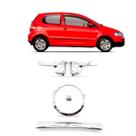 Kit Maçaneta Fox 2pts 2003 04 05 06 A 2010 Aro Botao Cromado