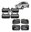 Kit Maçaneta Interna Porta Corsa 1994 a 1999 Classic até 2009 Preto