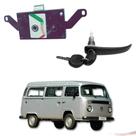 Kit Maçaneta Preta + Fechadura Pta Lat Kombi Clipper 75 A 96 - UN / 2 F103
