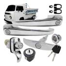 Kit Maçanetas Porta Mesma Chave Kombi Pick Up Cabrita Cromado Kit Maçanetas Porta Mesma Chave Kombi Pick Up Cabrita Cromado
