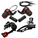 Kit Macaquinho Bike Câmbio Marcha 21v Com Trocador Cabos e Conduites