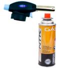 Kit Maçarico Culinário Portátil C/ Regulagem Gourmet +1 Refil