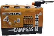 Kit Maçarico Culinário Profissional com 4 Refis Kit Maçarico Culinário Profissional com 4 Refis