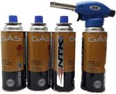 Kit Maçarico Portátil Culinário bullfire M5 + 4 Latas Naut Kit Maçarico Portátil Culinário bullfire M5 + 4 Latas Naut