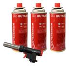Kit Maçarico Portátil Super Fire + 3 Gás Butano Rothenberger