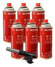 Kit Maçarico Portátil Super Fire + 6 Gás Butano Rothenberger
