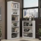 Kit Madesa Estante Livreiro 6908 + Estante Livreiro 6907 - Branco Kit Madesa Estante Livreiro 6908 + Estante Livreiro 6907 - Branco