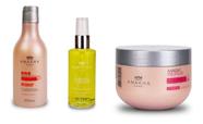 Kit Magic Repair Hidratante Efeito Teia 280g + Elixir Blend 60ml + Sos Recontruct 300ml Reconstrução Capilar + Nutrição