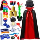 Kit mágico PATIFEED Kids com fantasia de mágico de 6 a 12 anos e 6 anos