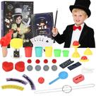 Kit mágico PIXATA para crianças com varinha e 74 truques