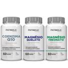 Kit Magnesio L Treonato Quelato Coenzima Q10 500Mg 180cápsulas Metabolic Farma