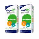 Kit Magnésio Magnaliv c/ 30 cpr cada (2 unidades) Kit Magnésio Magnaliv c/ 30 cpr cada (2 unidades)