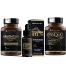 KIt Magnesio Treonato L Tirosina Coenzima Q10 200mg B12 Metilcobalamina Gotas Ecomev