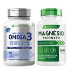 Kit Magnésio Treonato + Omega 3 Ultra 1360Mg Epa Dha Cert. Pureza Ifos 150cáp