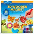 Kit Magnet Craft Blue Marble Create & Paint 15 ímãs para crianças