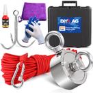 Kit magnético de pesca DIYMAG 363 kg de força de tração com acessórios Kit magnético de pesca DIYMAG 363 kg de força de tração com acessórios