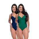 Kit Maiô Feminino Bojo Fixo Transpassado Levanta Busto Praia Kit Maiô Feminino Bojo Fixo Transpassado Levanta Busto Praia