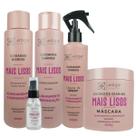 Kit Mais Lisos Completo 4 Itens Voga + Sérum Reparador De Pontas 40ml
