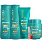 Kit Mais Nutrição 1 Shampoo 1 Condicionador 1 Mascara 500g + Finalizador Bio Extratus + Presente Lourre 15ml