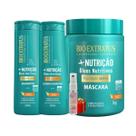 Kit Mais Nutrição 1 Shampoo 1 Condicionador 350ml 1 Mascara 1kg Bio Extratus + Presente Lourre 15ml Kit Mais Nutrição 1 Shampoo 1 Condicionador 350ml 1 Mascara 1kg Bio Extratus + Presente Lourre 15ml