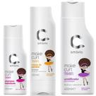 Kit make curl teen shampoo + creme + umidificador