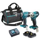 Kit Makita DLX2336Y01 Parafusadeira + Furadeira + 2 Baterias Kit Makita DLX2336Y01 Parafusadeira + Furadeira + 2 Baterias