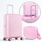 Kit Mala Bordo 10Kg + Frasqueira Joy Pp Rodas 360º Cor:Rosa