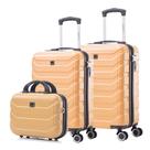 Kit Mala Bordo 3 Peças com Frasqueira + 10kg + 8kg ANAC