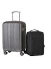 Kit Mala de Bordo 10 kg Abs 4 Rodas Dermond Mônaco Mochila Executiva para Notebook Preta Kit Mala de Bordo 10 kg Abs 4 Rodas Dermond Mônaco Mochila Executiva para Notebook Preta