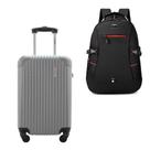 Kit Mala de Bordo 10kg Viagem Rígida Rodas 360º ABS Cadeado Segredo Gladiador A2MB com Mochila Executiva Notebook 102 Kit Mala de Bordo 10kg Viagem Rígida Rodas 360º ABS Cadeado Segredo Gladiador A2MB com Mochila Executiva Notebook 102